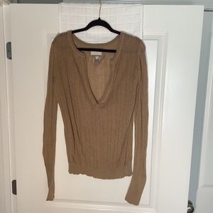 American Eagle Outfitters Women’s Lightweight Pullover Sweater Tan Size XL